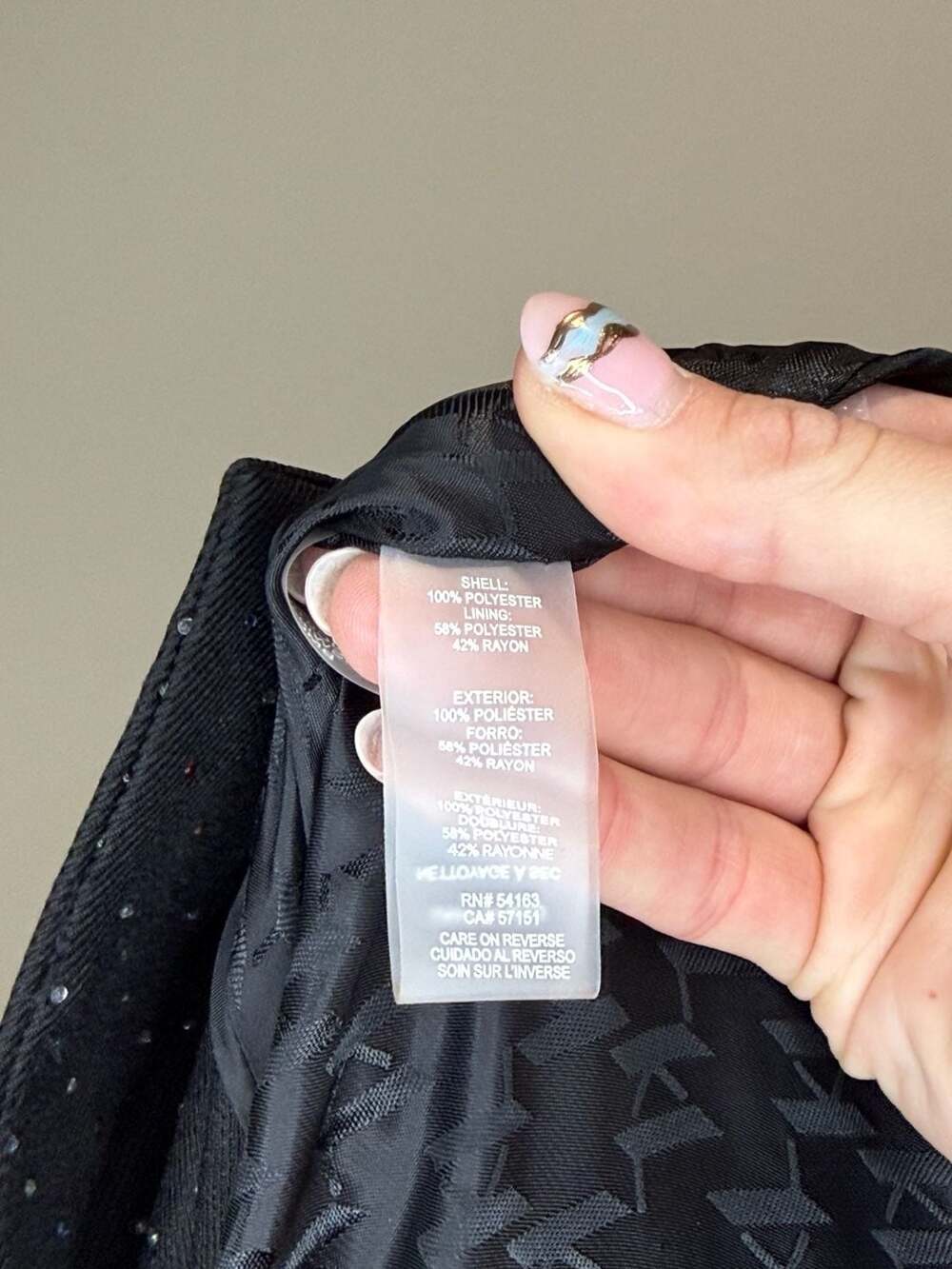 Karl Lagerfeld Paris Rhinestone Embellished Blazer Size 8 - Picture 8 of 13